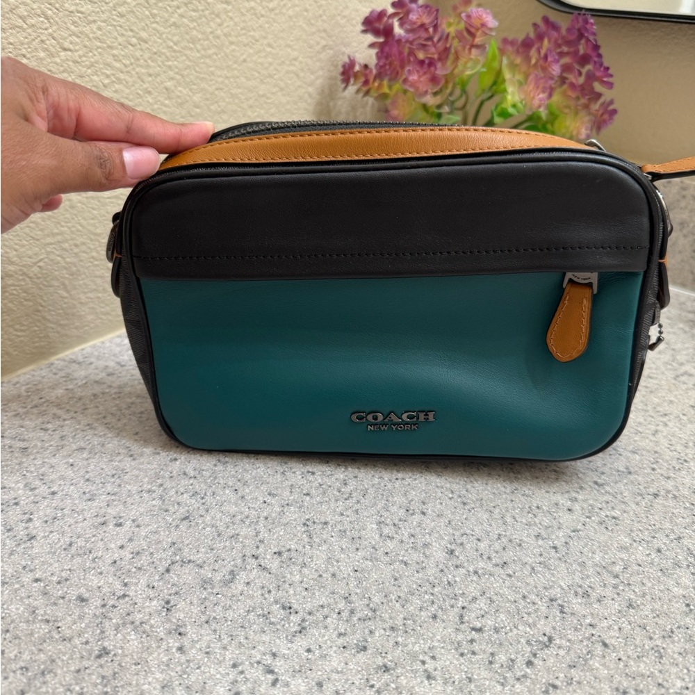 Coach Graham crossbody in colorblock signature canvas